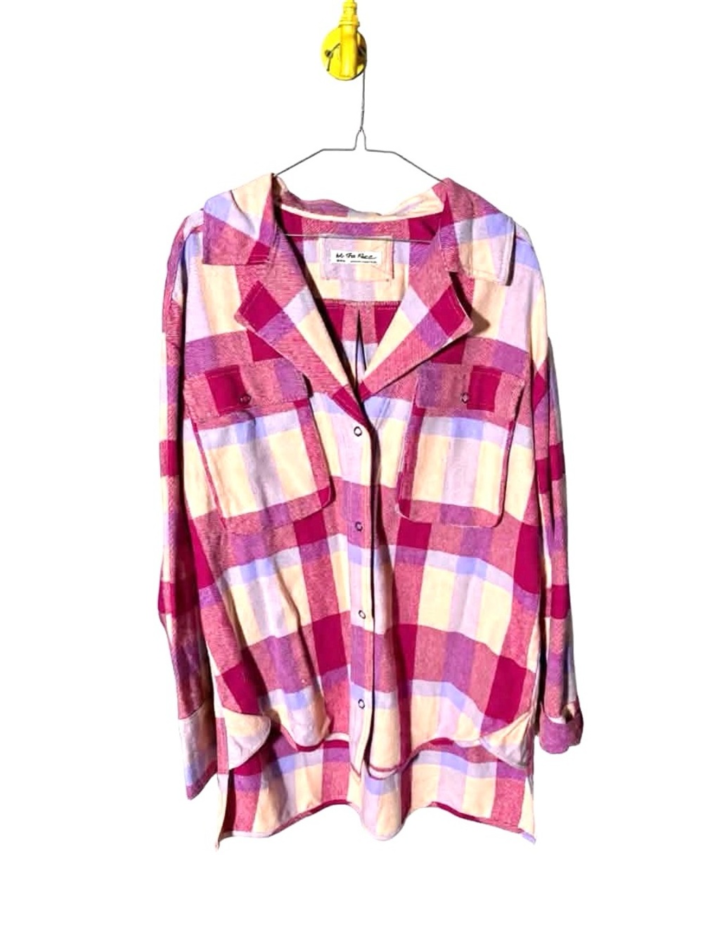 Free People oversized hi low shacket - Picture 2 of 5